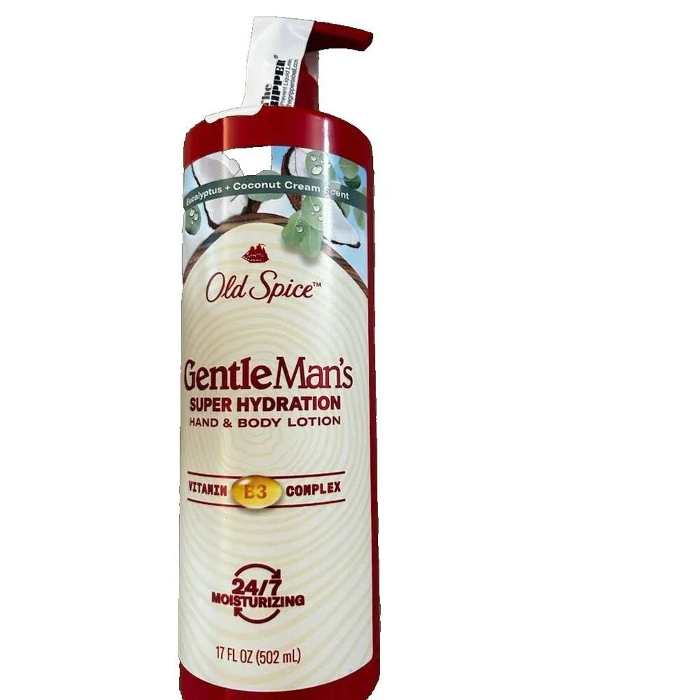2 Pack Old Spice Gentleman's Blend Hand & Body Lotion, Eucalyptus & Coconut New